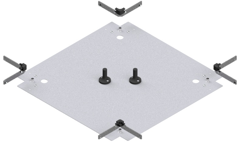 Produktbild UBK 500 603.25 -  Kreuz-Verbinder zu Unterflur-Bodenkanal UBK 500, 500x60mm